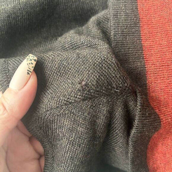 Land’s End Women’s Sweater Dress 100% Merino Wool Cowl Neck Size M Dark Brown - Picture 12 of 13